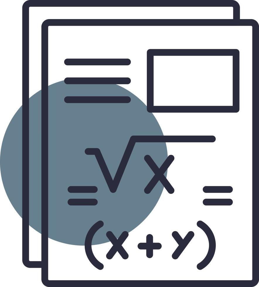 Maths Creative Icon Design vector