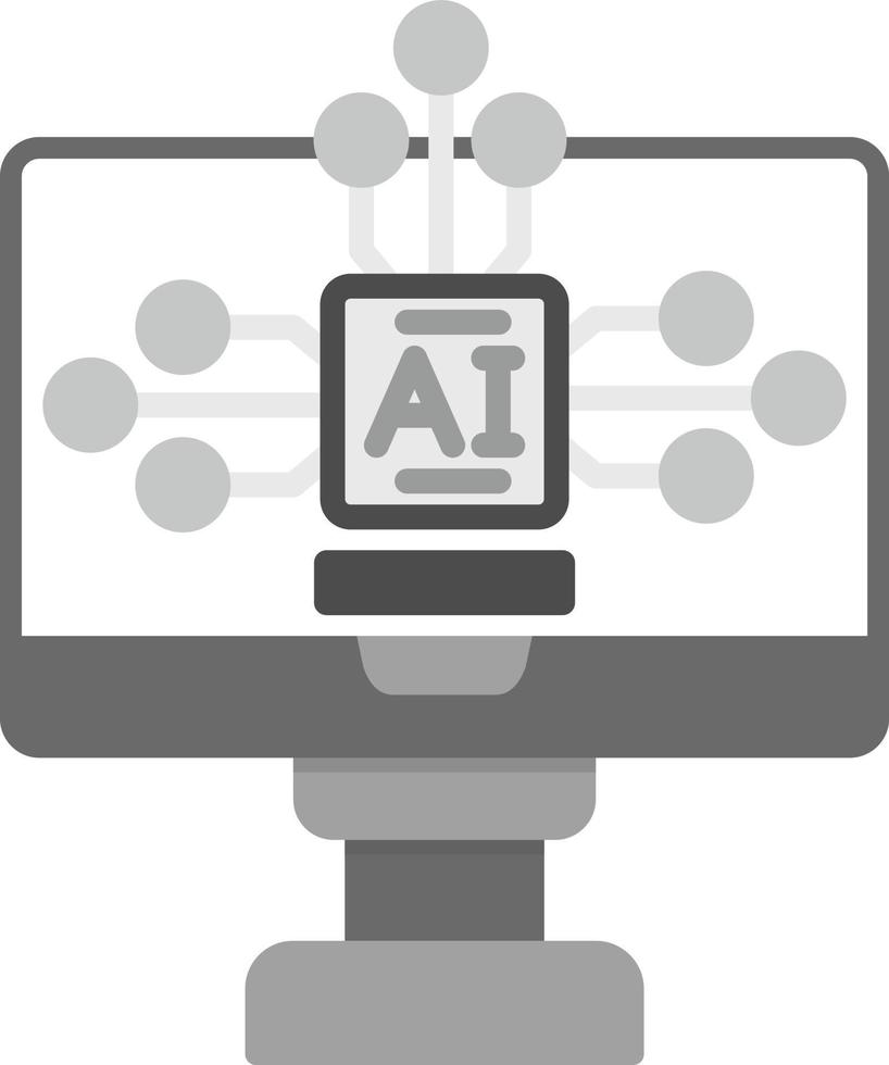 Artificial Intelligence Creative Icon Design vector