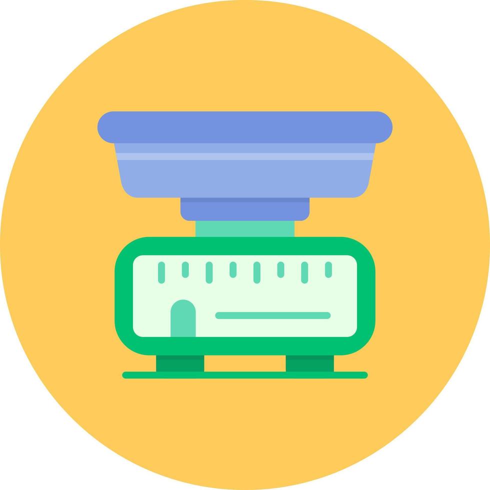 Kitchen Scale Creative Icon Design vector