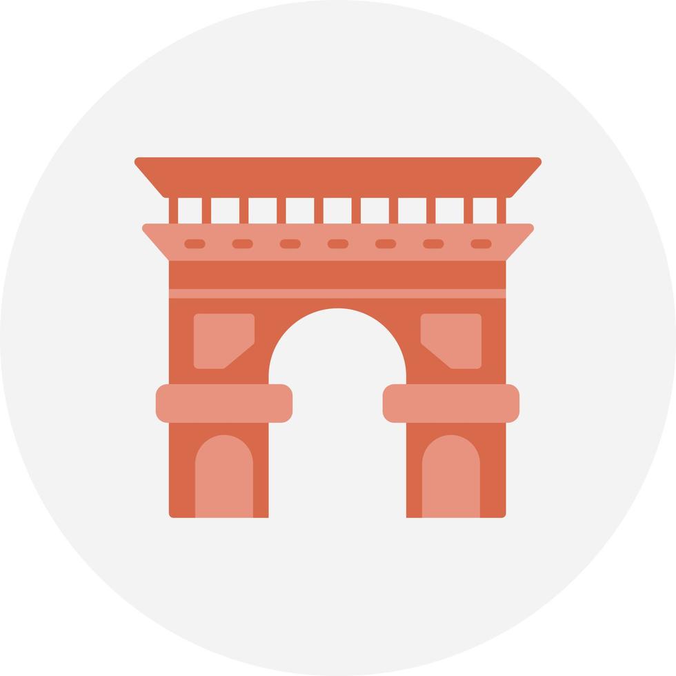 Arc De Triomphe Creative Icon Design vector