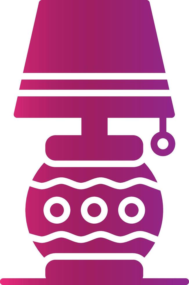 Desk Lamp Creative Icon Design vector