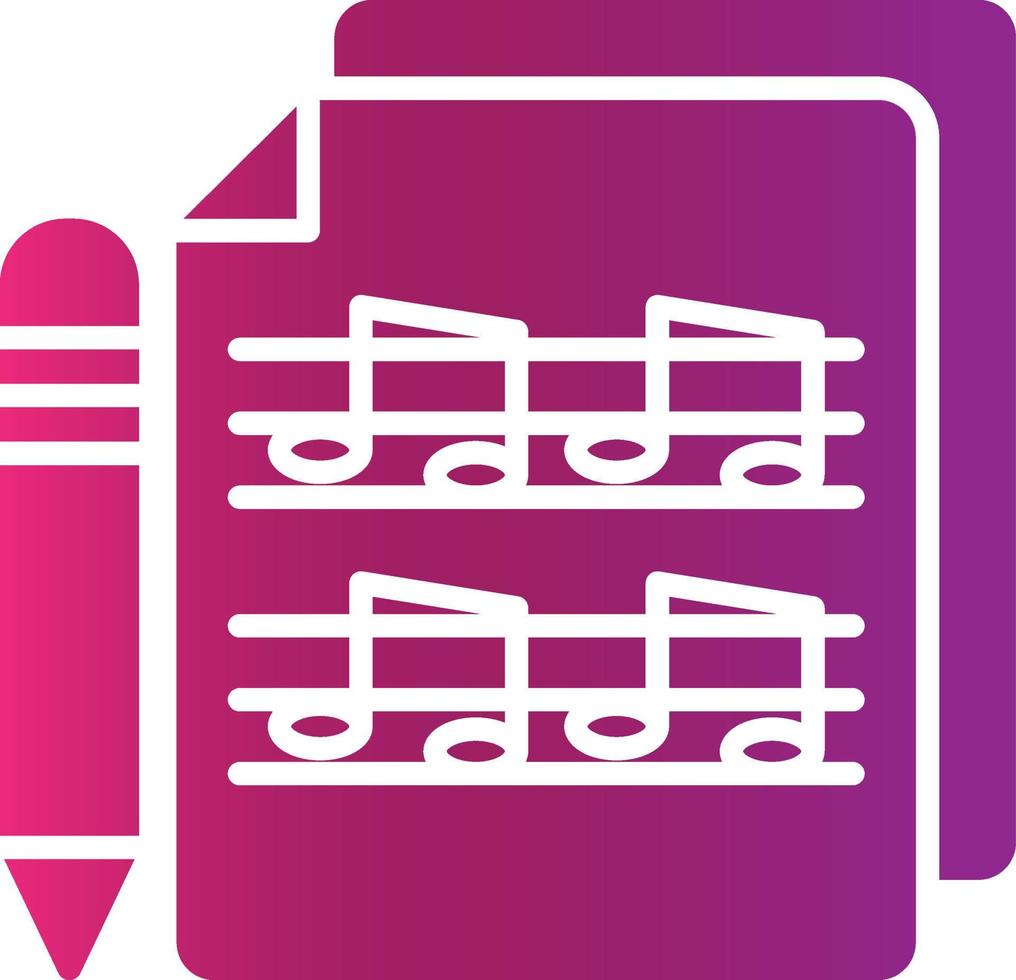 Music Score Creative Icon Design vector