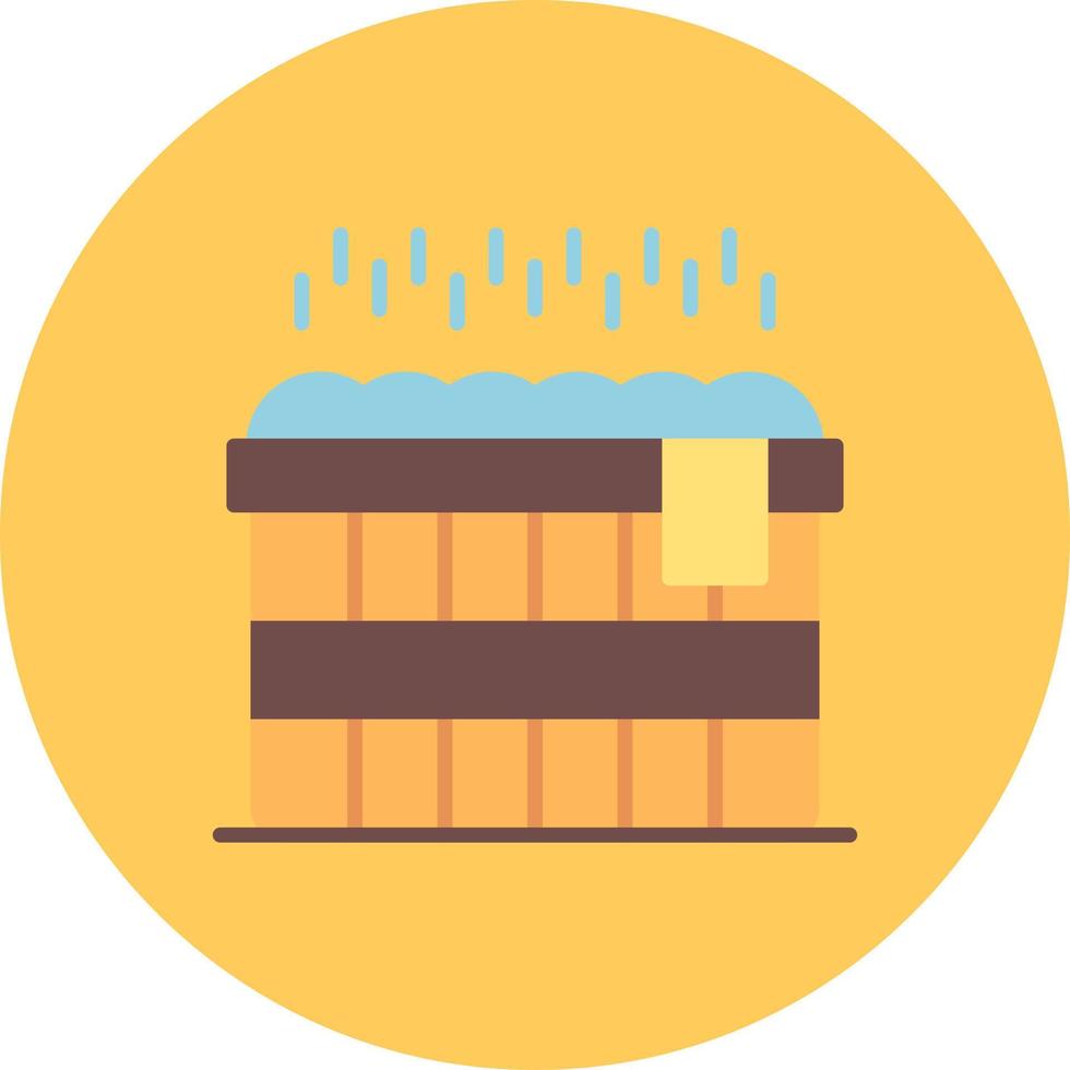 Hot Tub Creative Icon Design vector