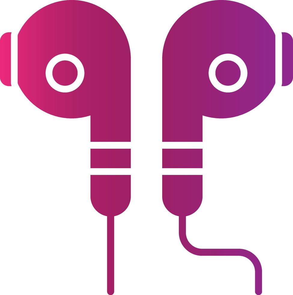 Earbuds Creative Icon Design vector