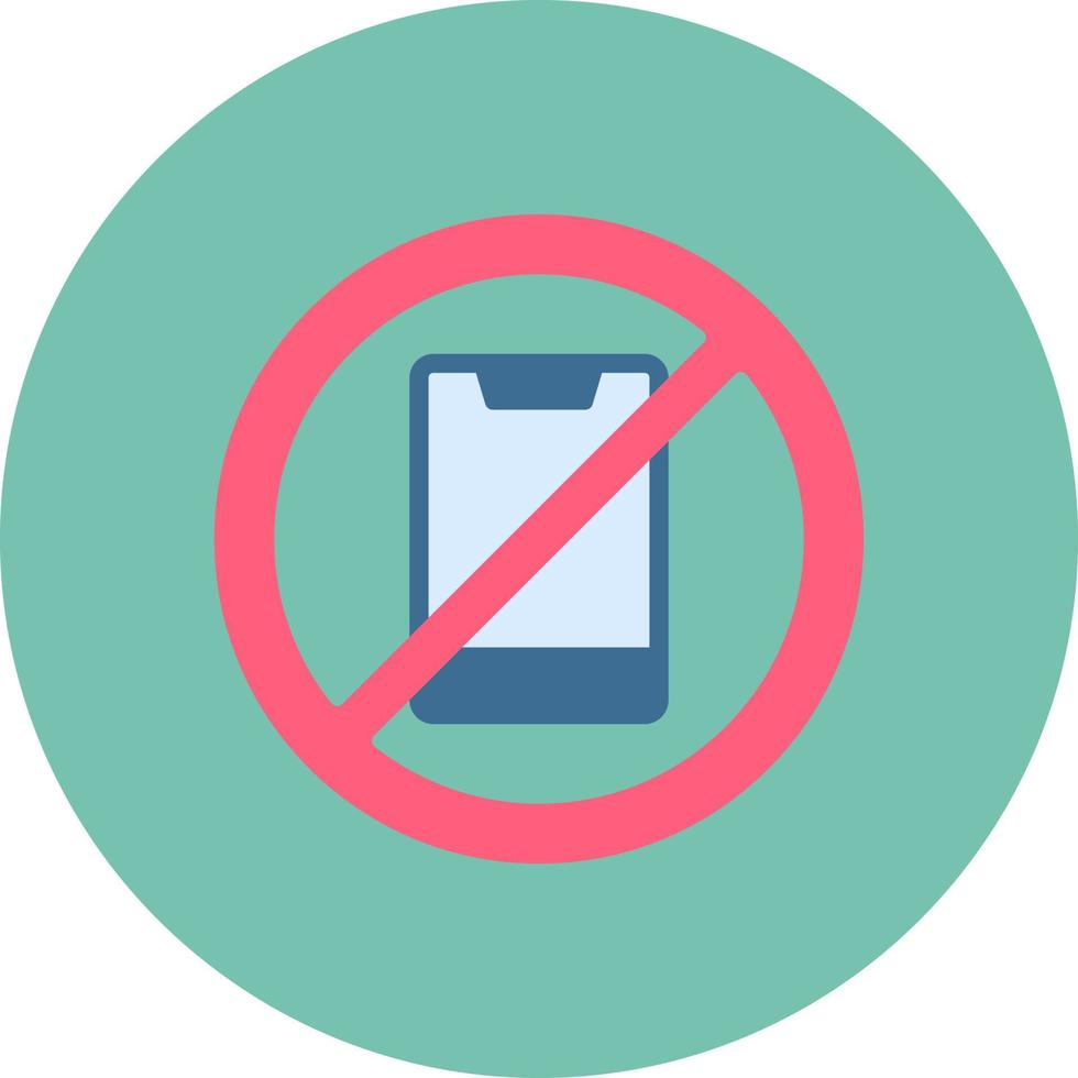 No Phone Creative Icon Design vector