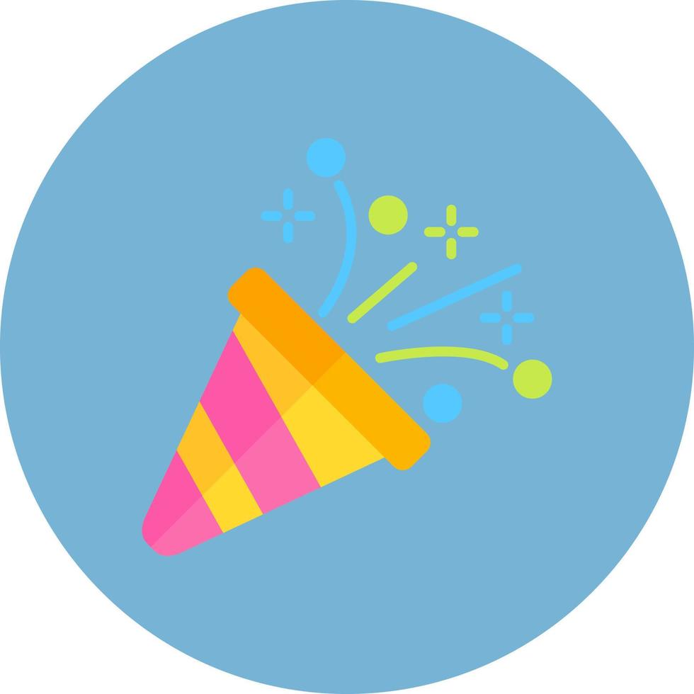 Confetti Creative Icon Design vector