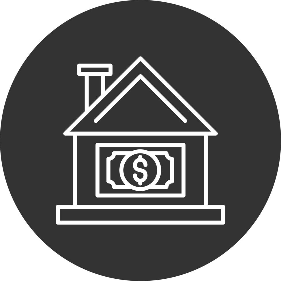 precio de la casa diseño de icono creativo vector