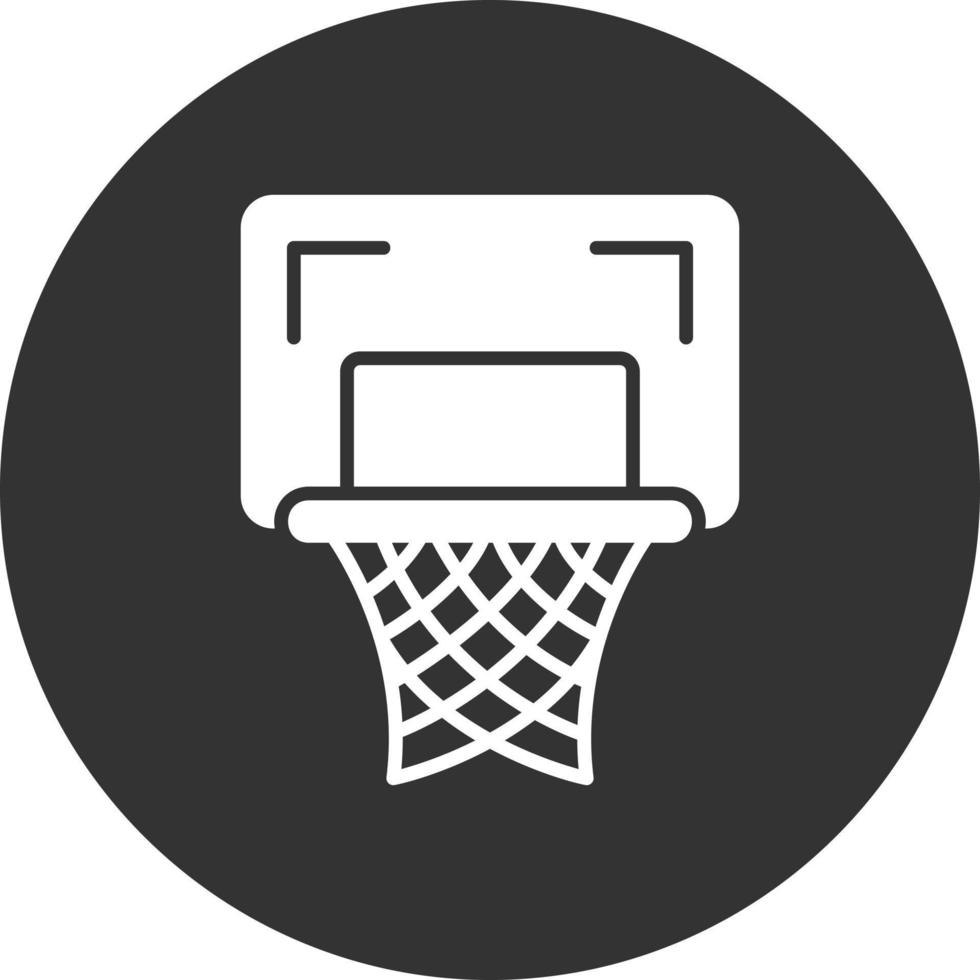 Basketball Hoop Creative Icon Design vector
