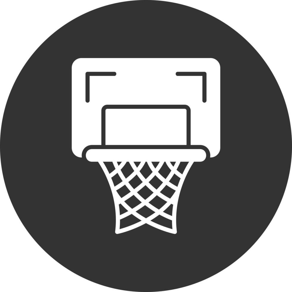 diseño de icono creativo de aro de baloncesto vector