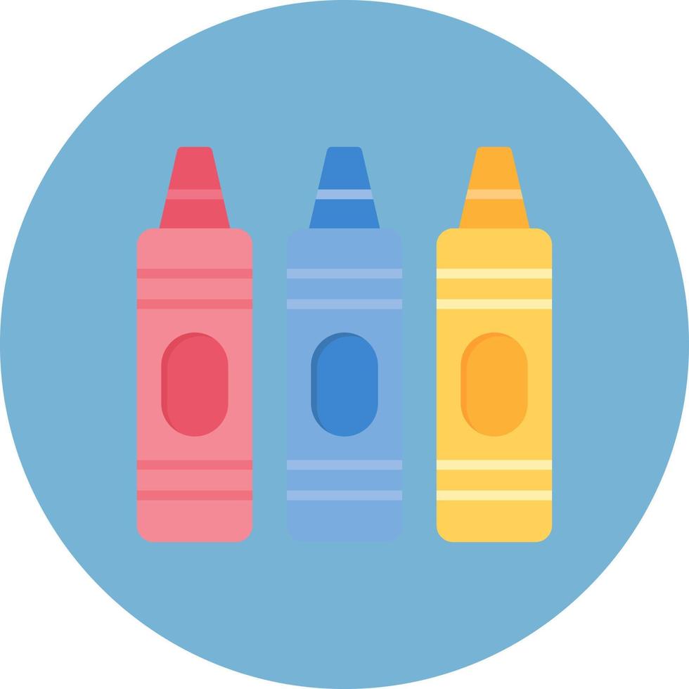 Crayons Creative Icon Design vector