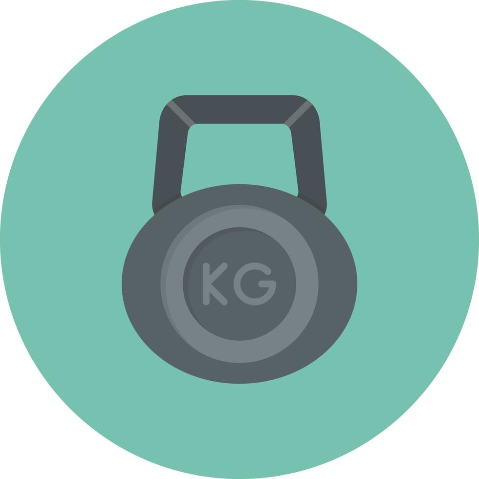 Kettlebell Creative Icon Design vector