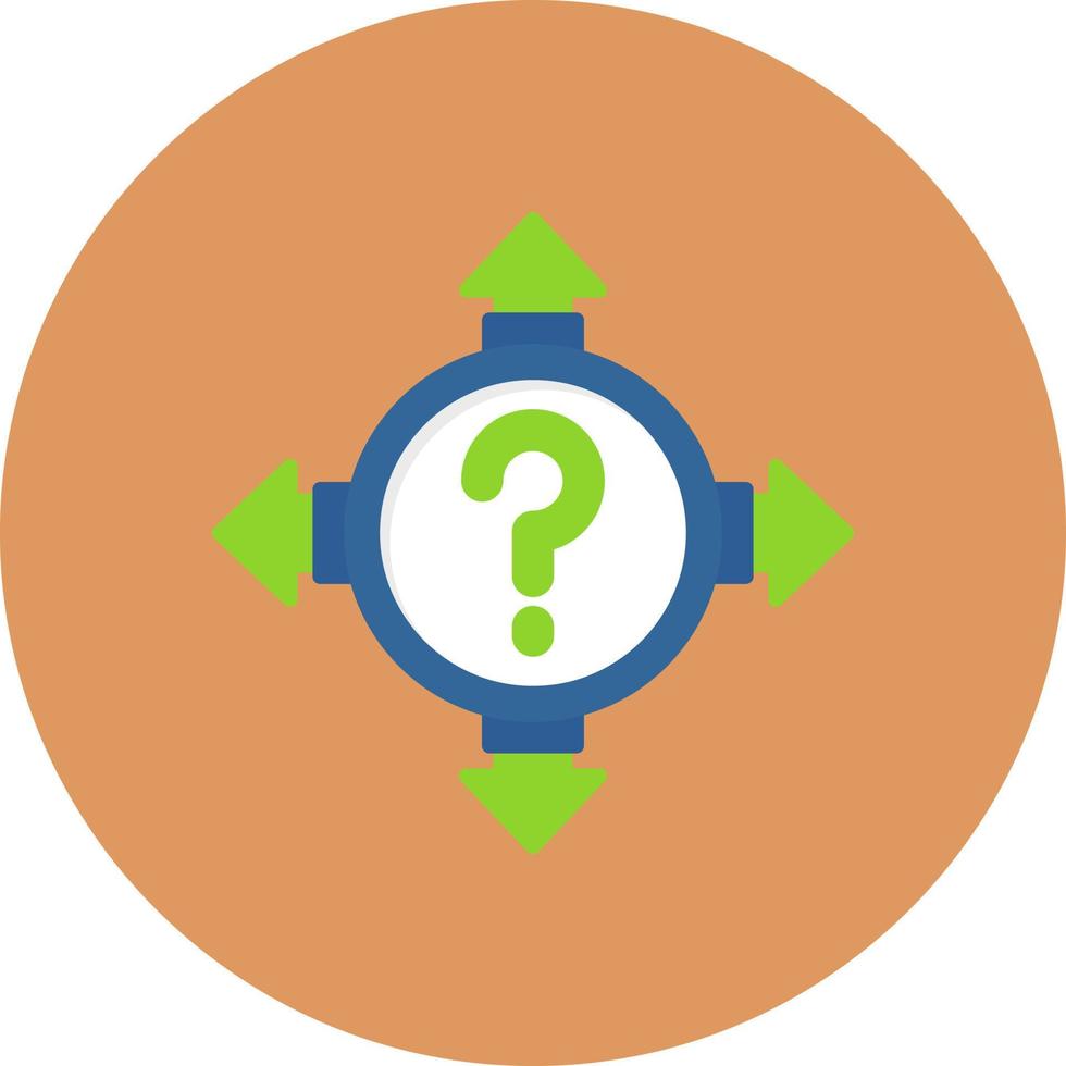 Uncertainty Creative Icon Design vector