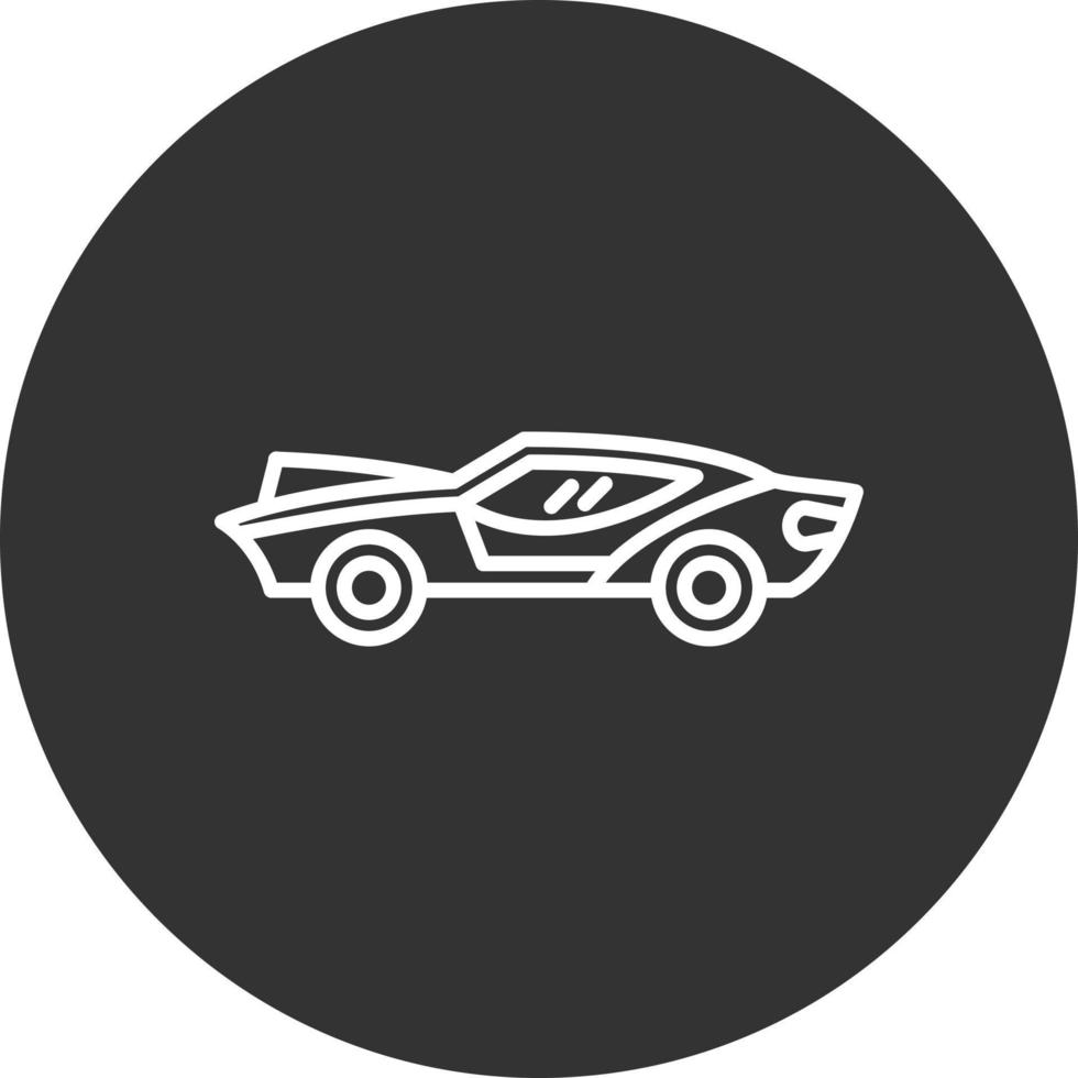 Sports Car Creative Icon Design vector