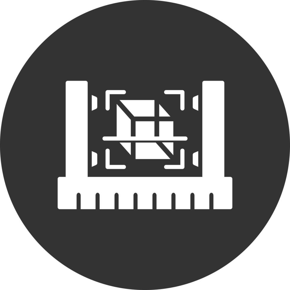 3d Scanner Creative Icon Design vector