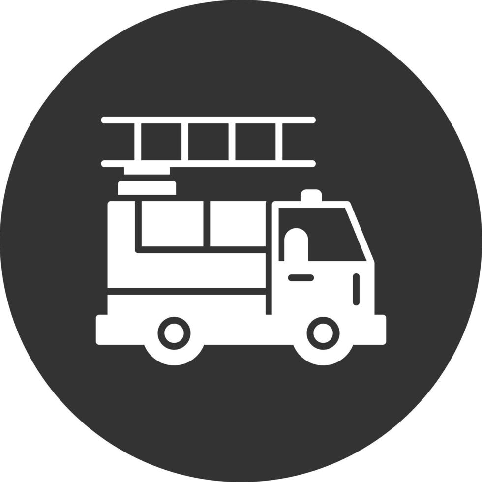 Fire Truck Creative Icon Design vector