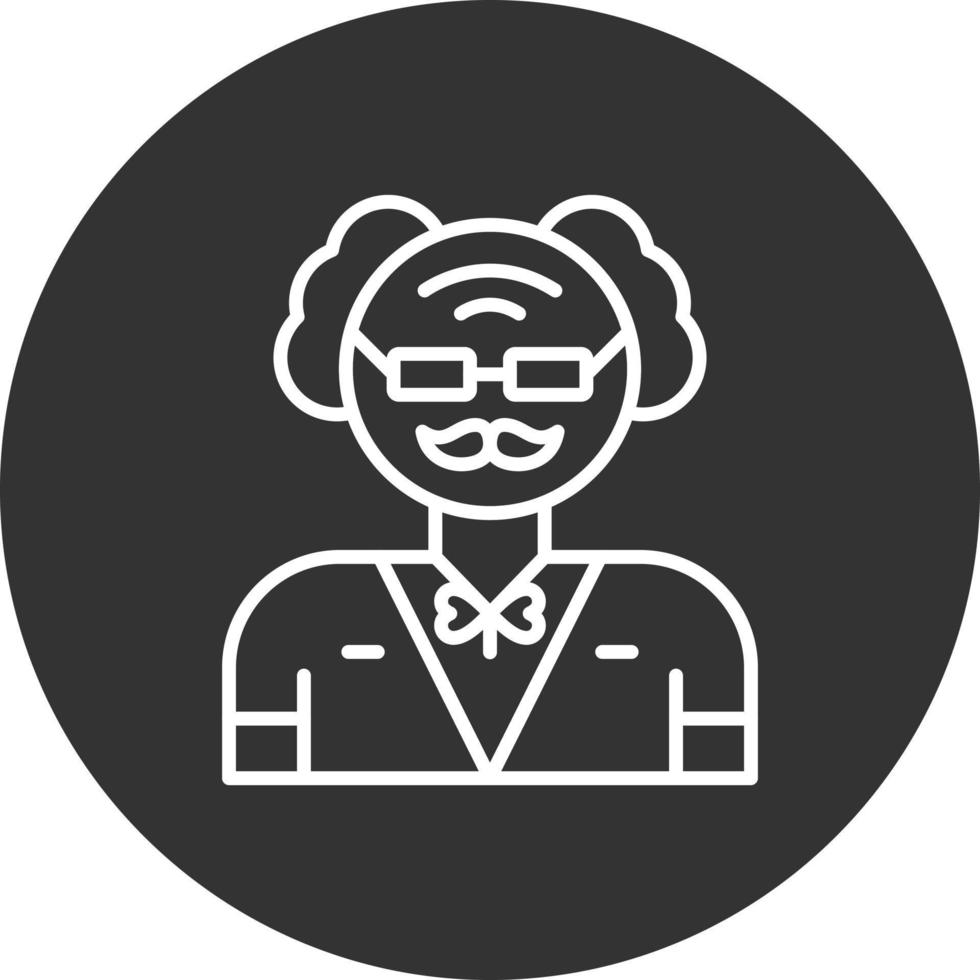 Old Man Creative Icon Design vector