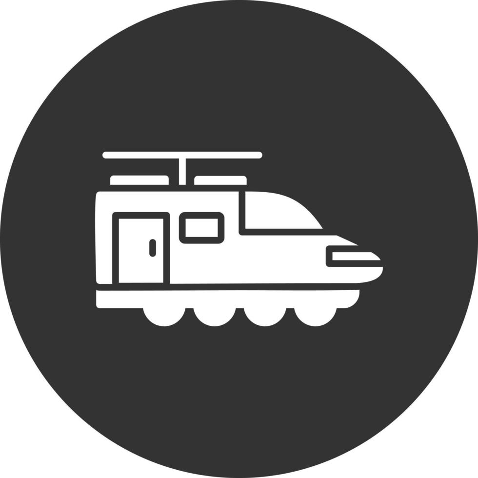 Electric Train Creative Icon Design vector