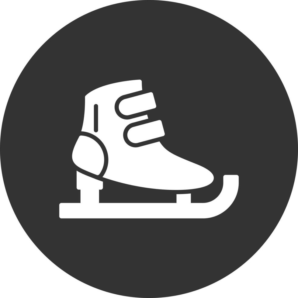 diseño de icono creativo de patines de hielo vector