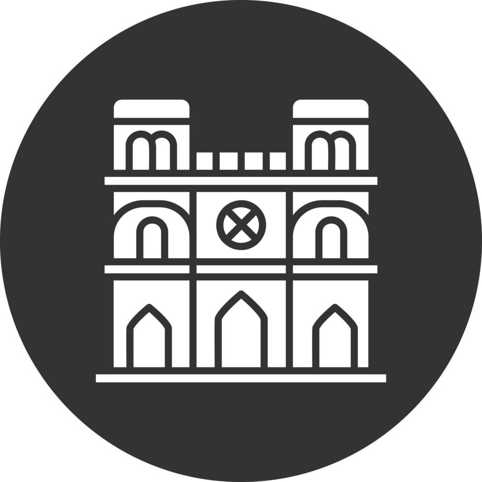 diseño de icono creativo de notre dame vector