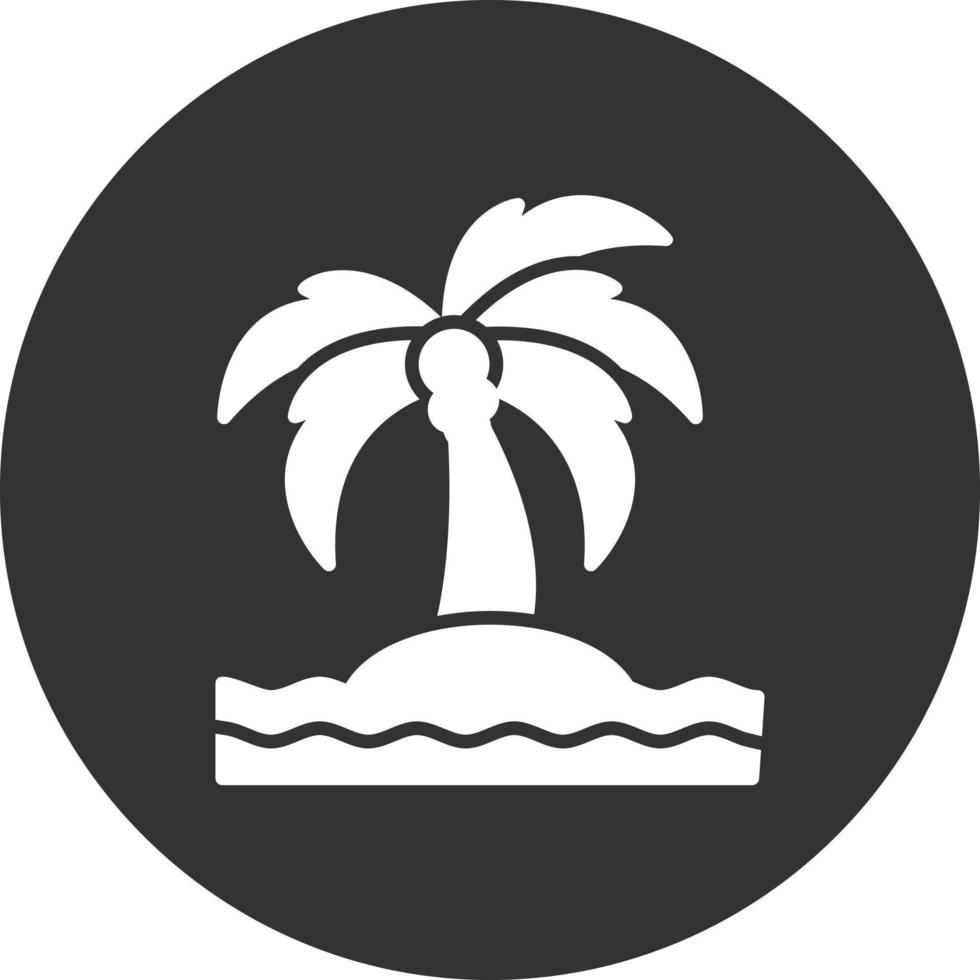 diseño de icono creativo de isla vector