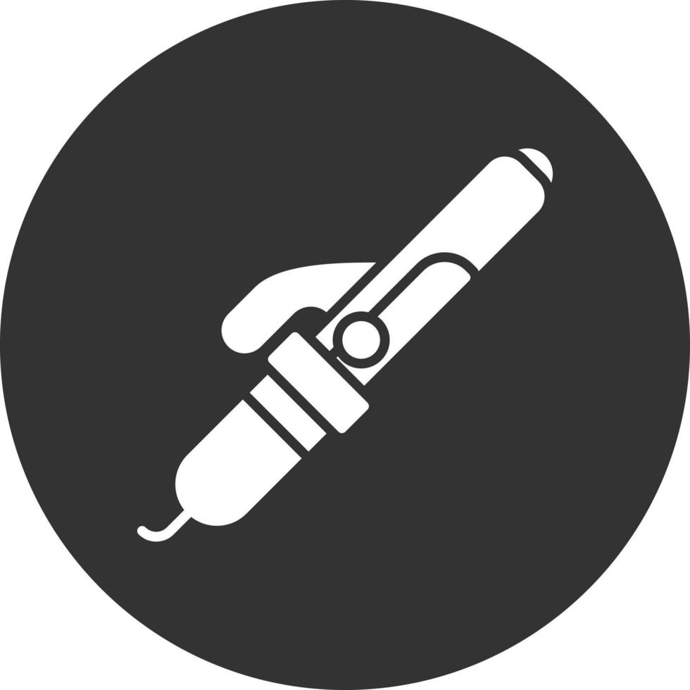 Curling Iron Creative Icon Design vector