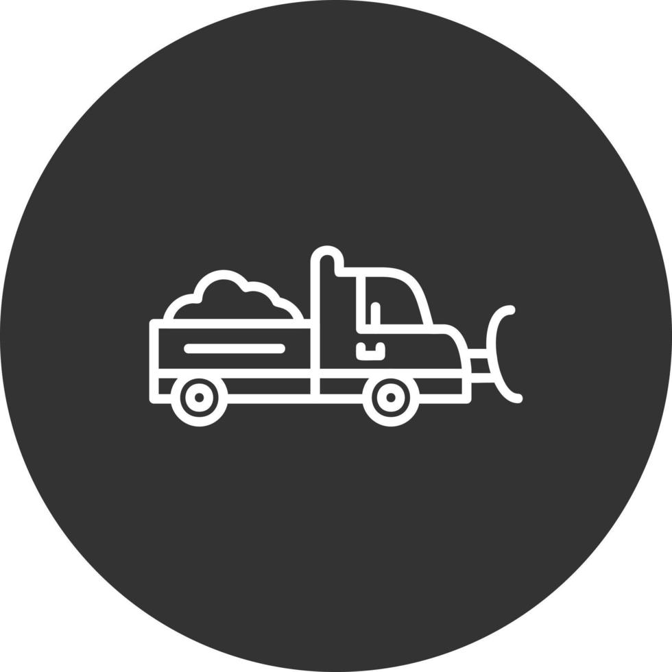 Snowplow Creative Icon Design vector