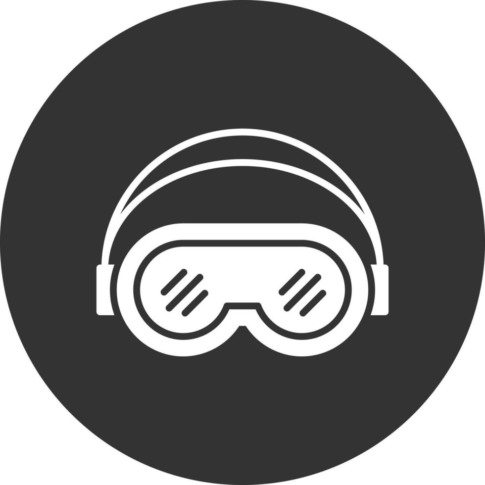 Ski Goggles Creative Icon Design vector