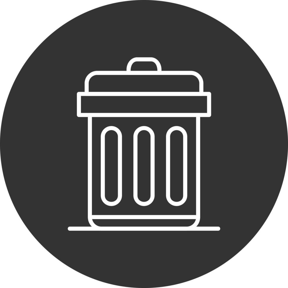 Trash Bin Creative Icon Design vector