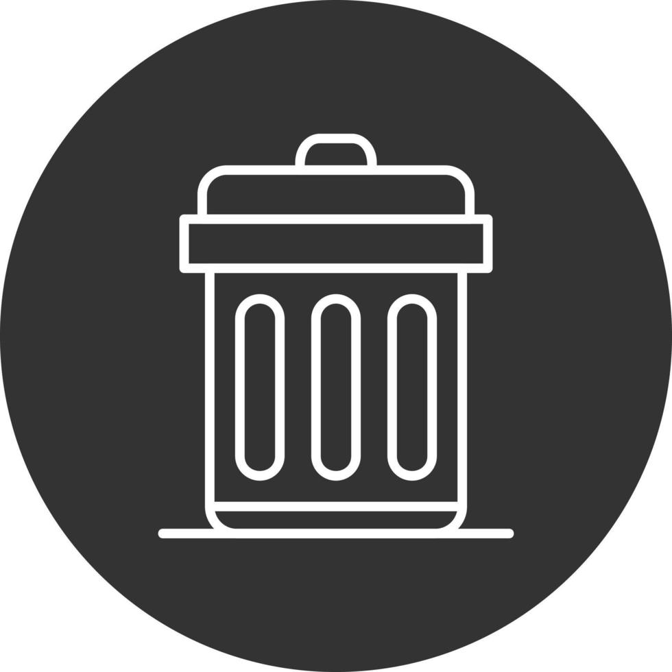 Trash Bin Creative Icon Design vector