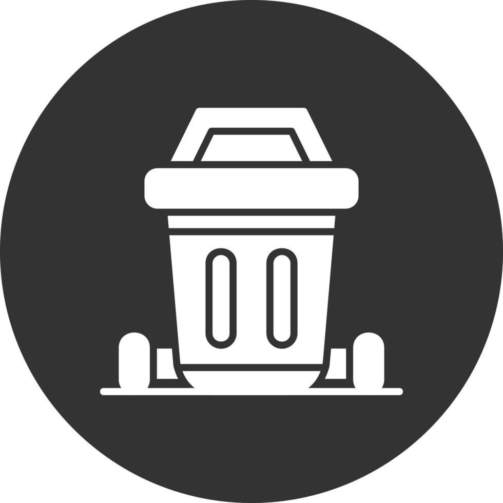 Dustbin Creative Icon Design vector