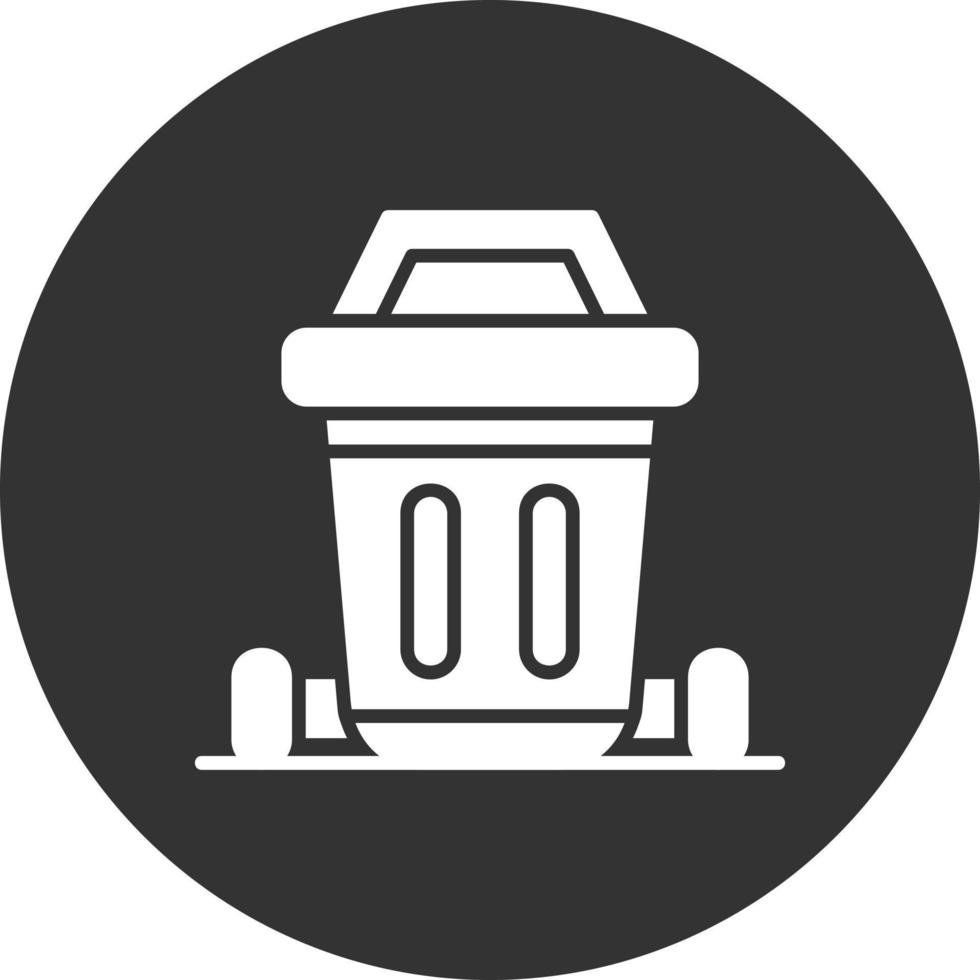 Dustbin Creative Icon Design vector