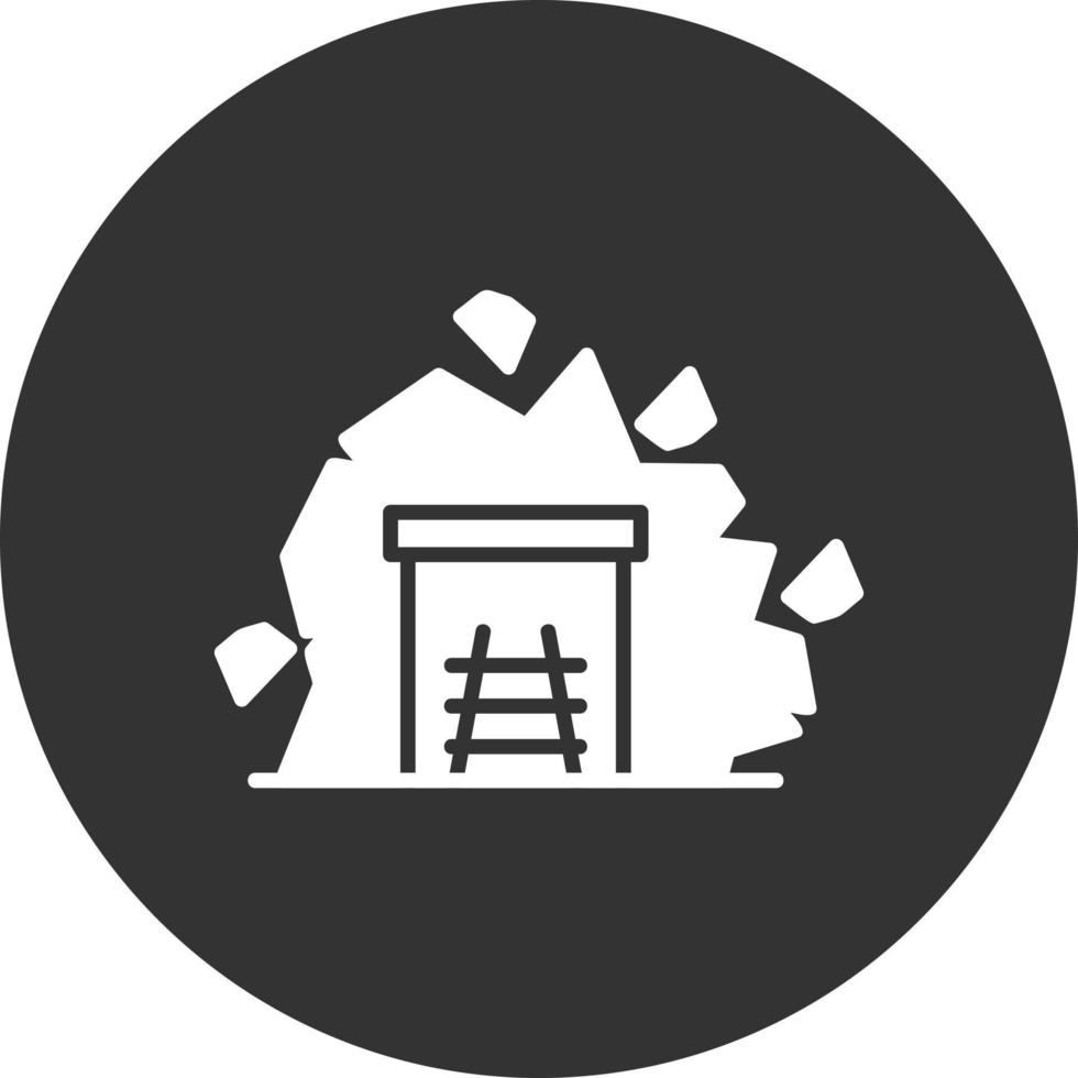 Mining Tunnel Creative Icon Design vector