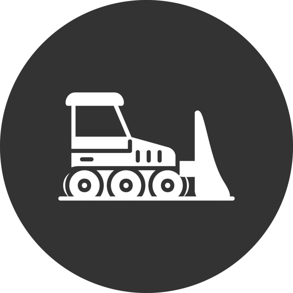 Bulldozer Creative Icon Design vector