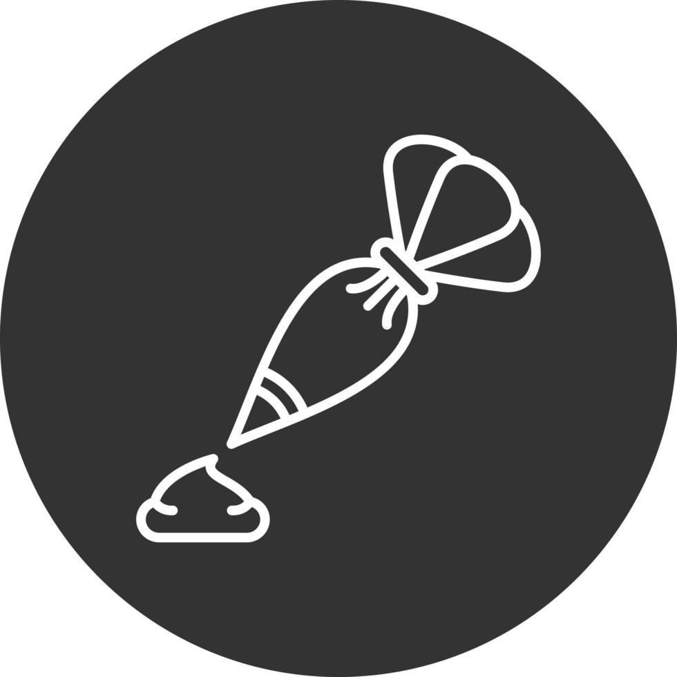 Piping Bag Creative Icon Design vector