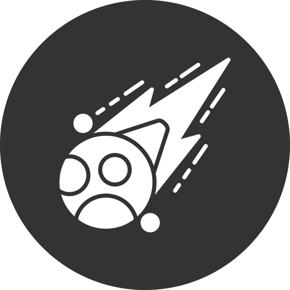 diseño de icono creativo de meteorito vector