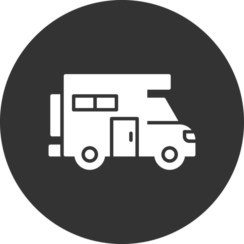 Camper Van Creative Icon Design vector