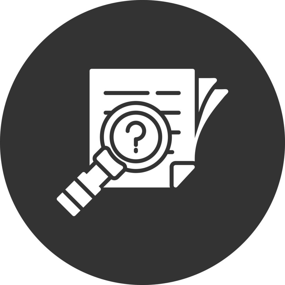 Investigation Creative Icon Design vector