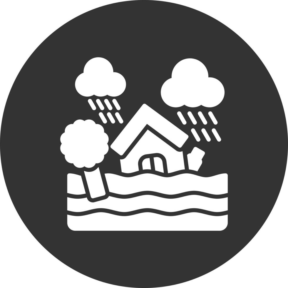 diseño de icono creativo de inundación vector