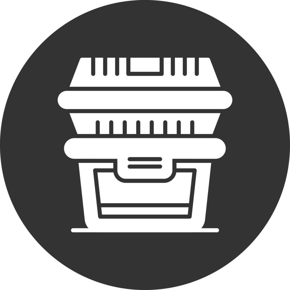 diseño de icono creativo de contenedor de alimentos vector