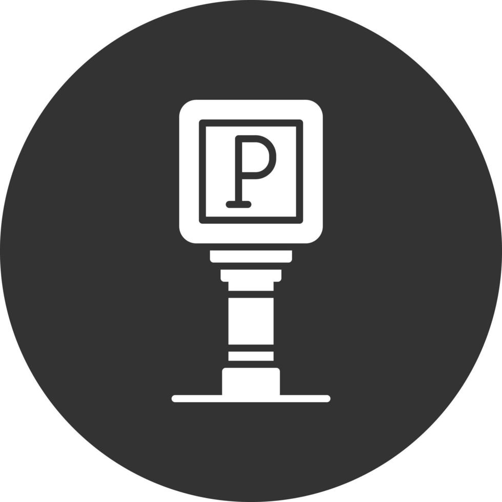 Parking Sign Creative Icon Design vector