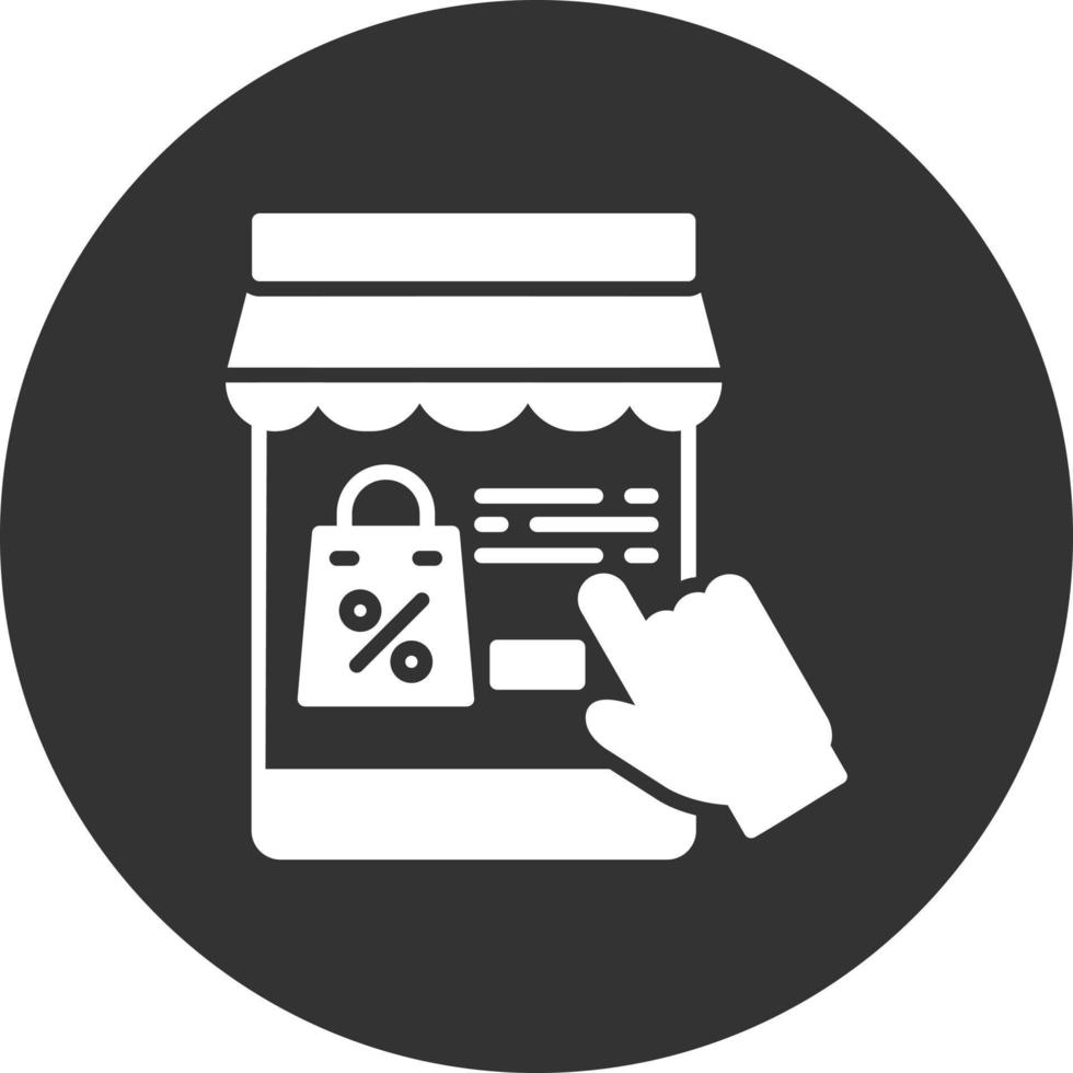 diseño de icono creativo de compras en línea vector