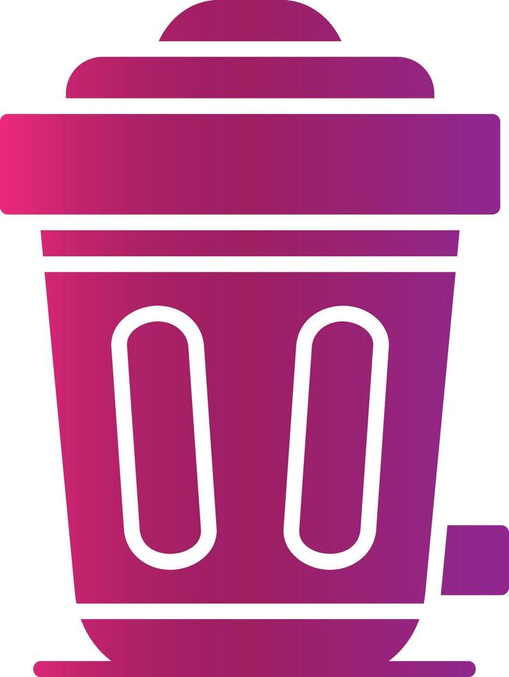 Trash Bin Creative Icon Design vector