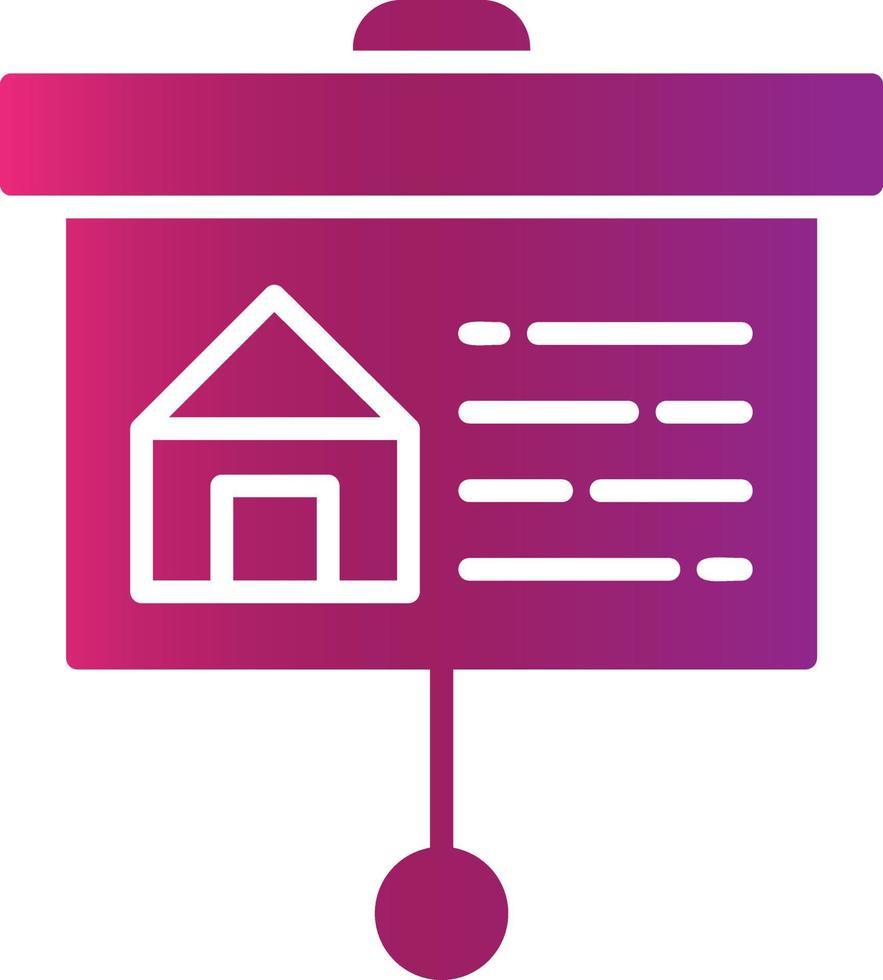 Property Presentation Creative Icon Design vector