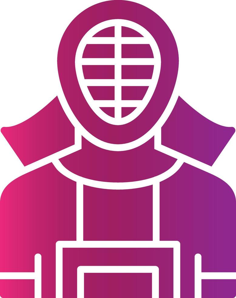 diseño de icono creativo de kendo vector