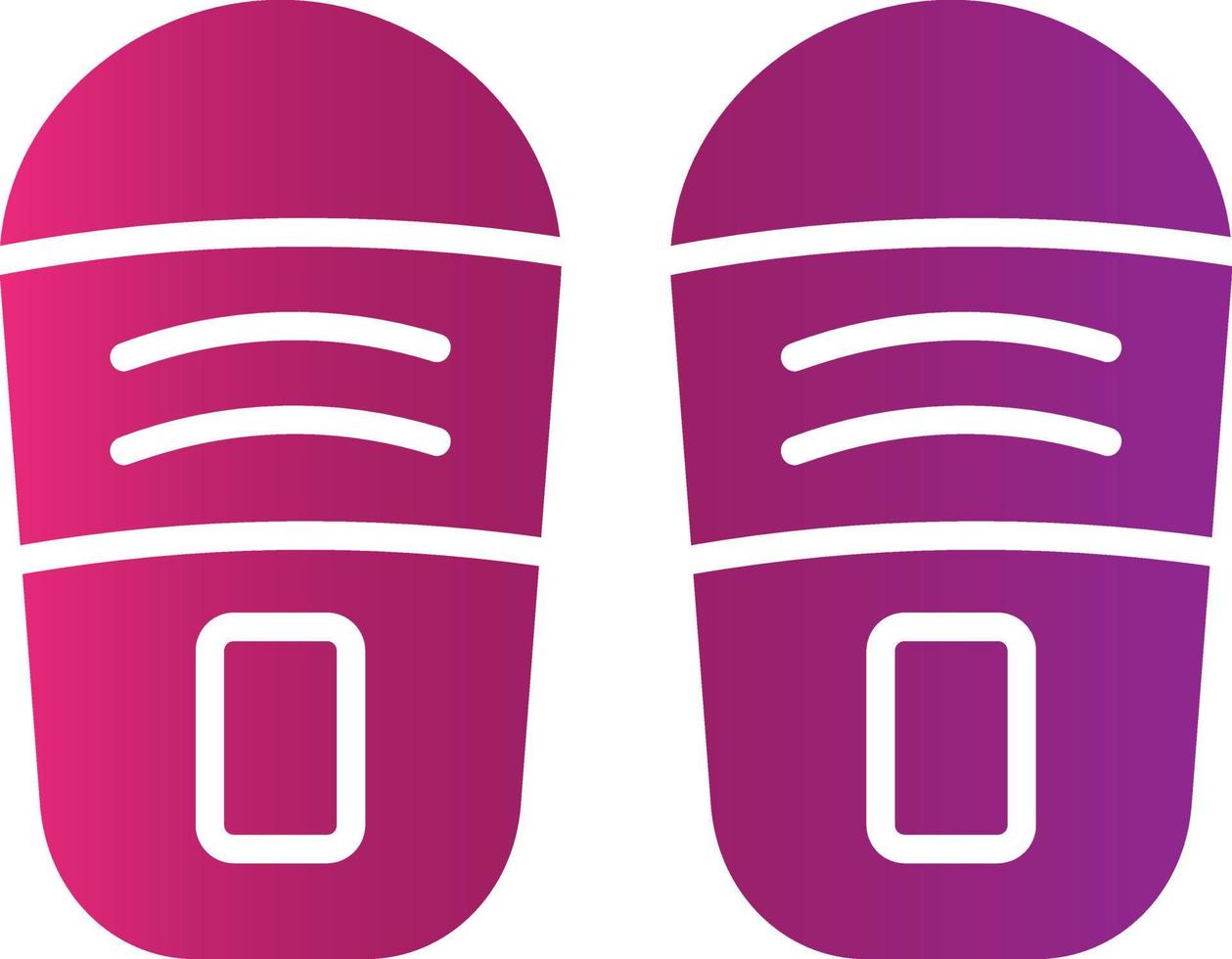 Slippers Creative Icon Design vector