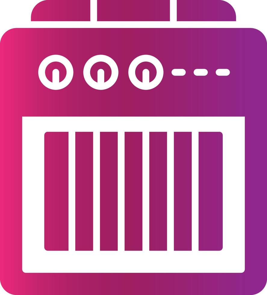 Amplifier Box Creative Icon Design vector