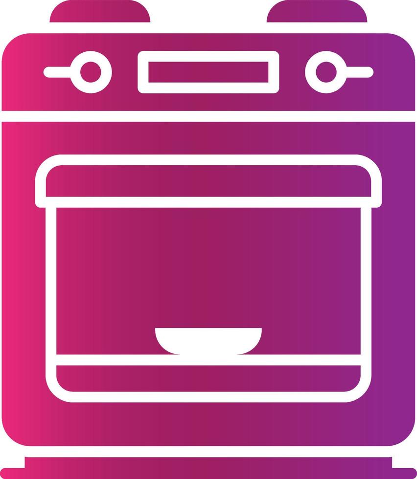 diseño de icono creativo de horno vector