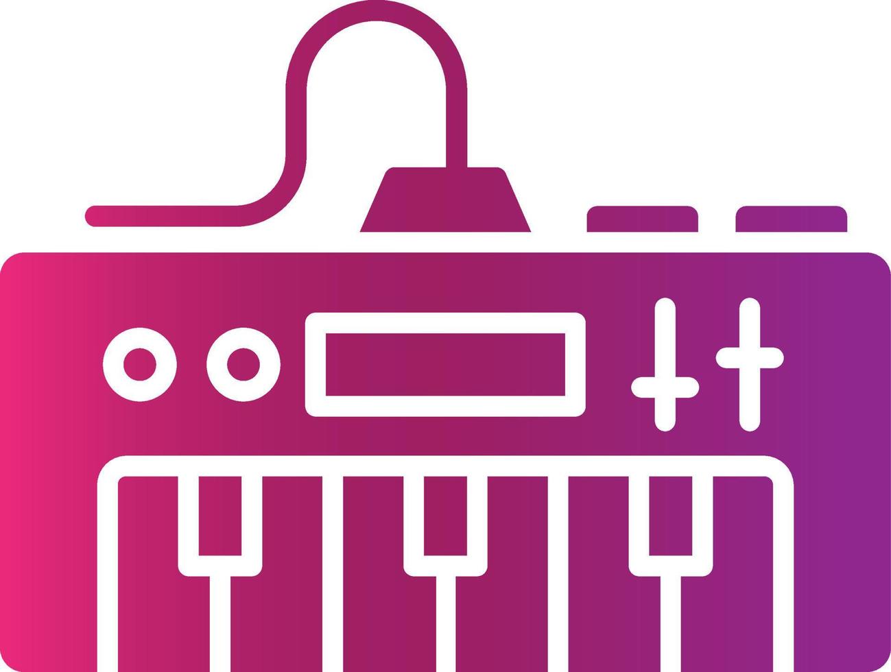 Electric Piano Creative Icon Design vector