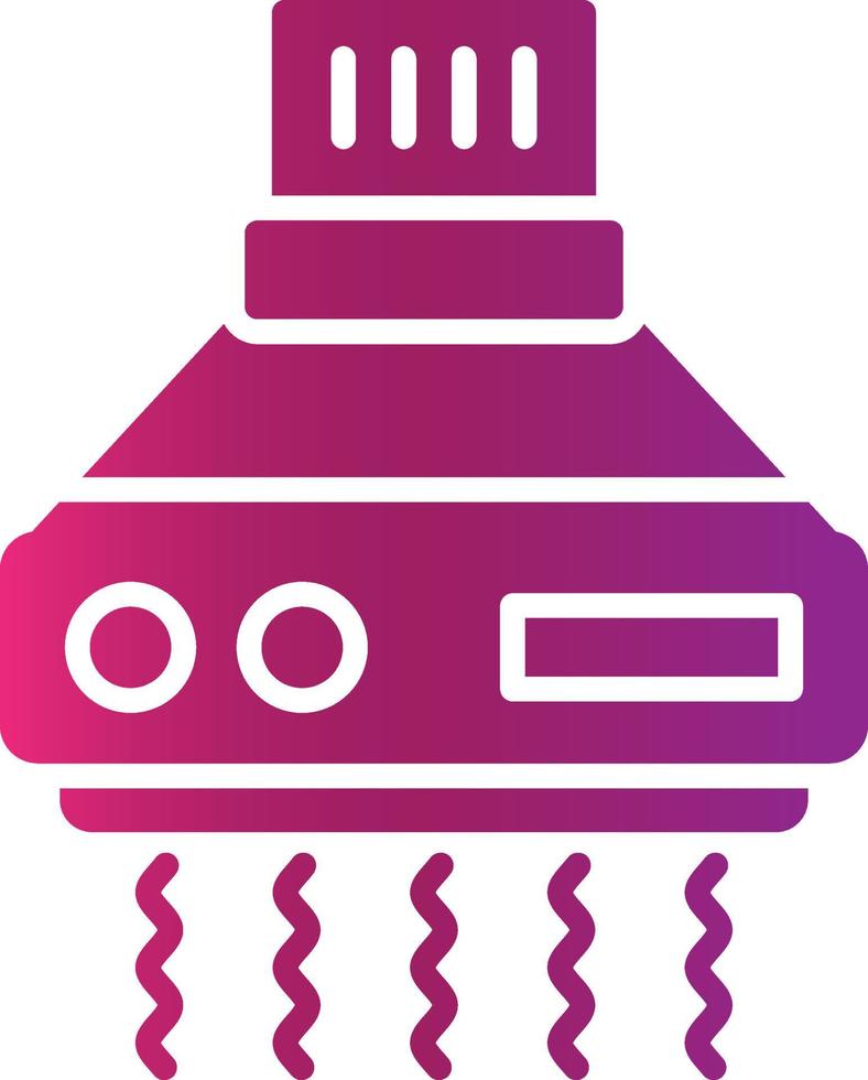 Kitchen Hood Creative Icon Design vector
