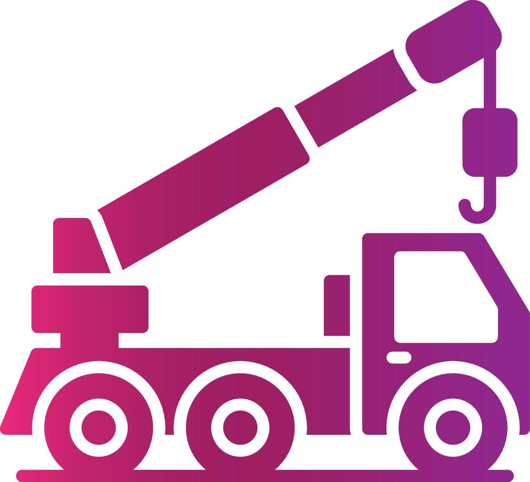 Crane Truck Creative Icon Design vector
